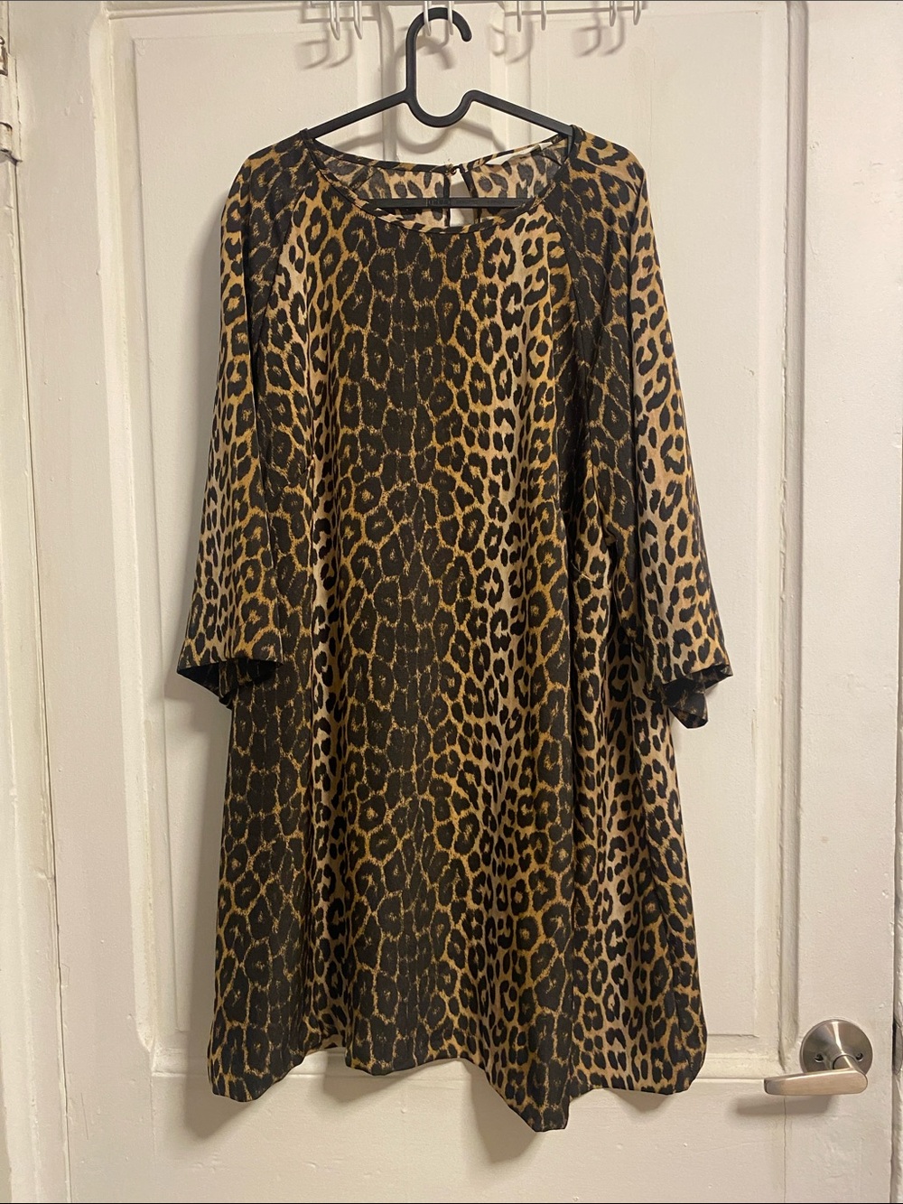H&M Leopard Print Mini Dress in Brown and Black